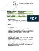 Administracion Financiera II, P.F.S. 2,016