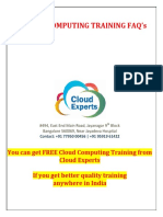 Cloud Computing Training FAQs From Cloud Experts PDF