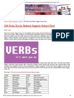 200 Kata Kerja Bahasa Inggris Sehari Hari - Cara Cepat Dan Mudah Belajar Bahasa Inggris Online PDF