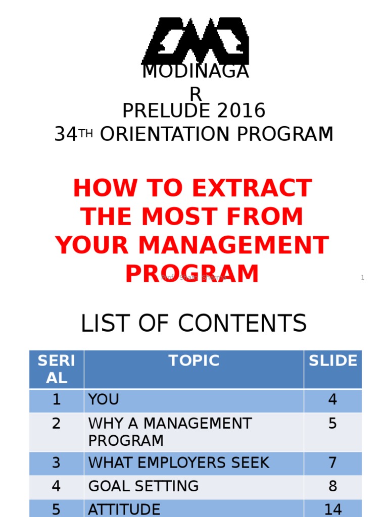Maximize Your Management Program Success | PDF | Cognition ...