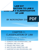 CHAPTER 3 Clasification of Law