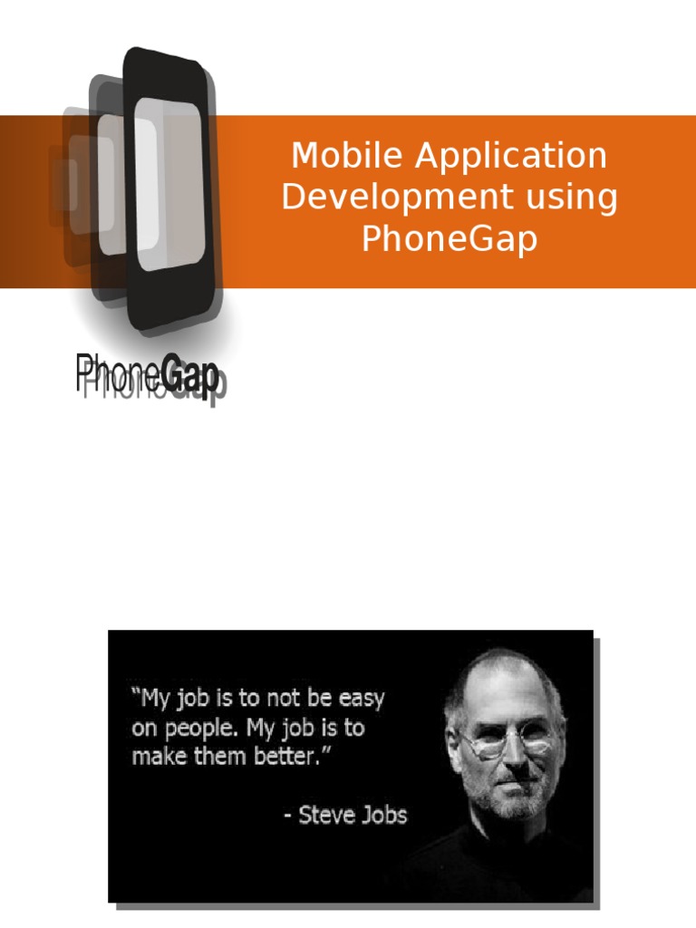 Mobile Dev with PhoneGap | PDF | Web Application | Application Software