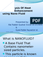 CFD Analysis of Heat Transfer Enhancement Using Nano Fluid