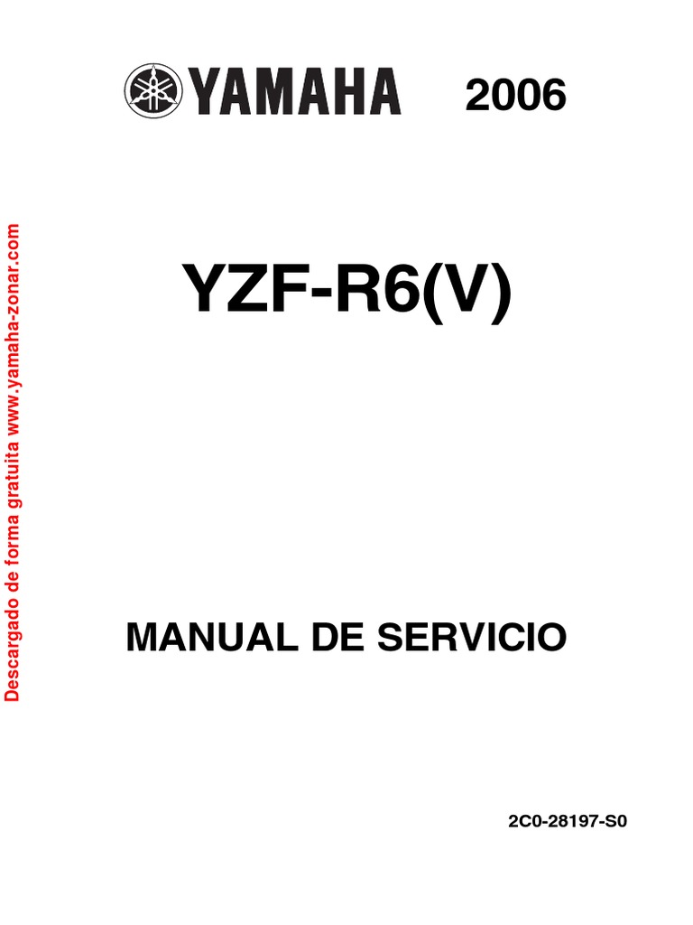 2006 YAMAHA R6 SERVICE MANUAL PDF visual data 5