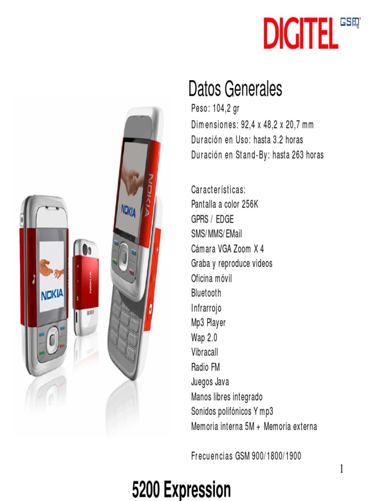 Guia Configuracion Nokia 5200 Para Digitel Tecnologia Movil Telecomunicaciones Moviles