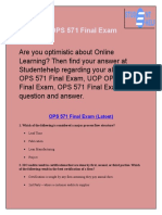 Studentehelp | OPS 571 Final Exam | UOP OPS 571 Final Exam