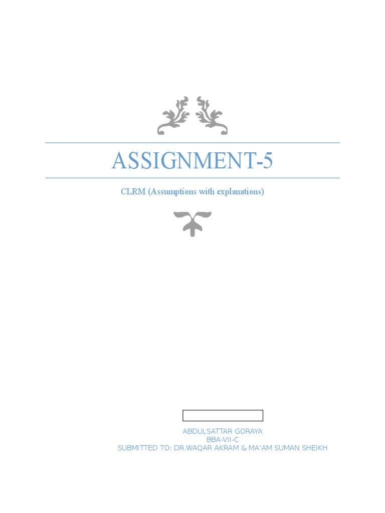 Assignment 5 | PDF