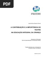 A Contribuição e a Importância Do Teatro Na Educação Integral Da Criança