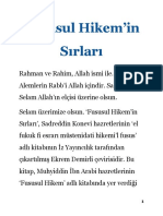 Fususul Hikem'in Sırları - Ahmet Noyan Kızıltan