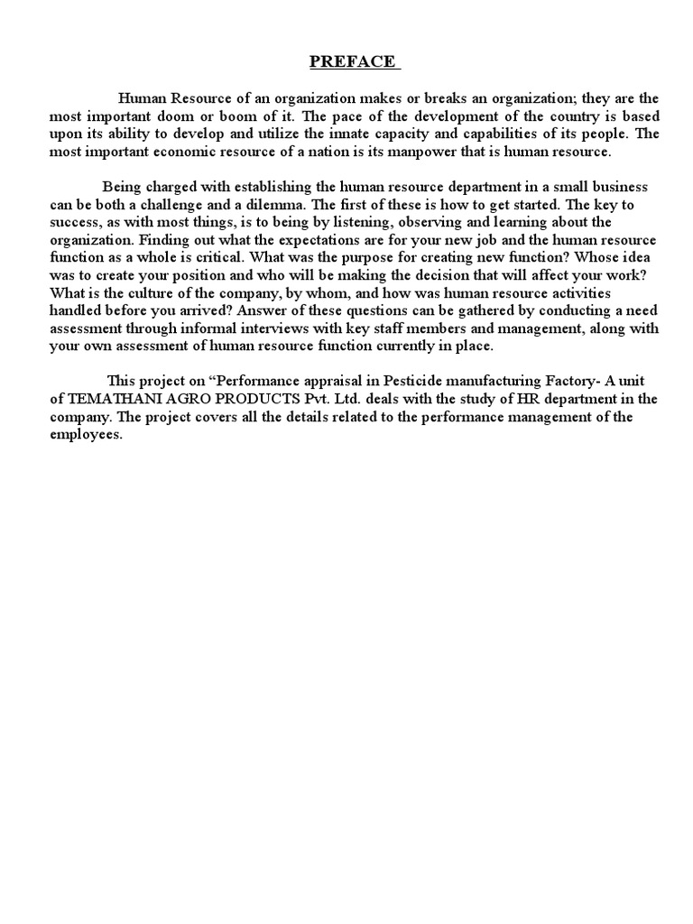 Preface | PDF | Performance Appraisal | Human Resource Management