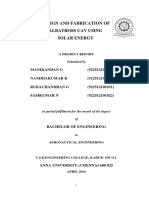 Design and Fabrication of Albatross Uav Using Solar Energ1