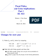 Fiscal Policy & Financial Crisis Implications