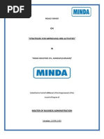 Download Project Report Minda HRD by Pbawal SN32430606 doc pdf
