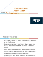 NPD Methods vs Project Management Tools - Entroids