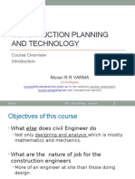 Construction Planning and Technology: Course Overview