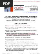 UPDATED - EXCLUSIVE Transcripts of Whistleblower Testimonies As Targeted Individuals of U.S. Sponsored Mind Control and Related Hearings and Lectures, September 17, 2016