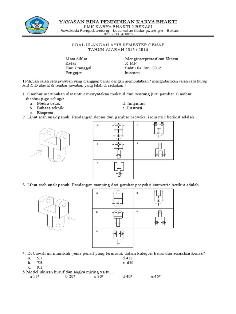 Soal Sketsa S Genap