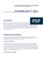 Adventismo Do Sétimo Dia