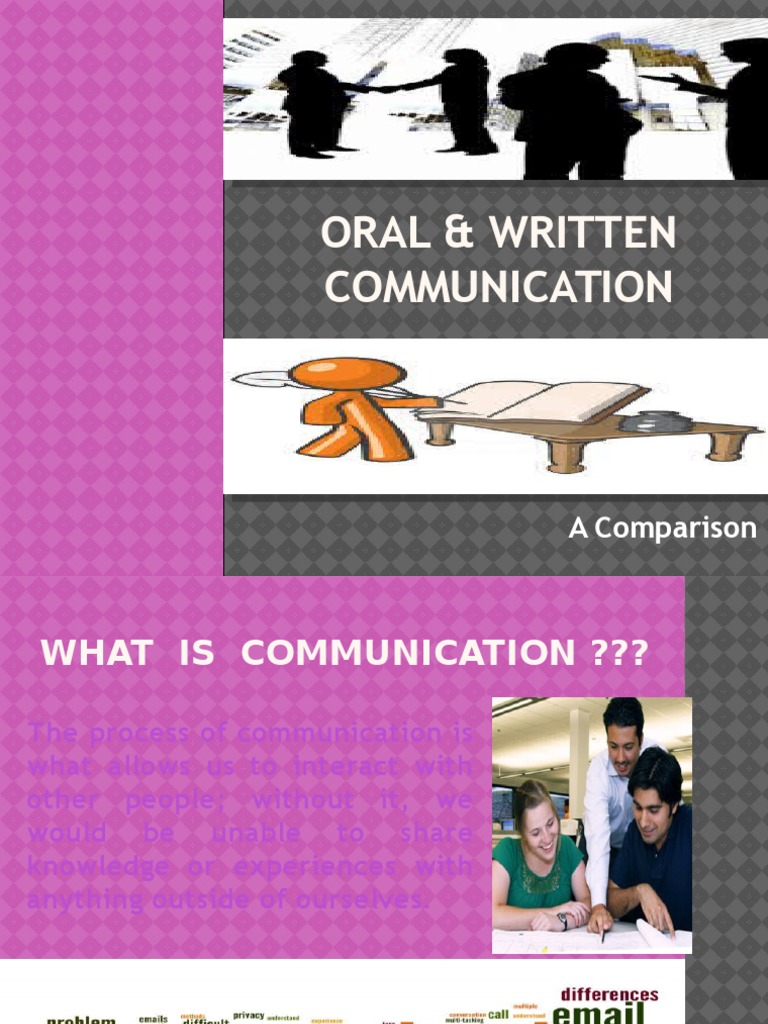 Oral & Written Communication | PDF | Communication | Information