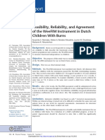 Weefmi Factibilidad y Confiabilidad en Evaluacion Del Estado Funcional de Niños Holandeses