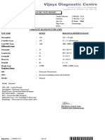 Laboratory Test Report: Male 57 Years