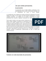 Fundición para Moldes Permanentes y Desechables