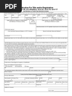 Colorado Application For Title