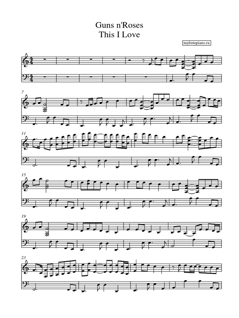 Spartiti Guns N Roses Per Piano E Chitarra - 14 Canzoni, Con Testi E Accordi