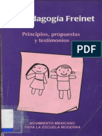 La Pedagogia Freinet (Pincipios, Propuestas y Testimonios) PDF