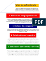 SEÑALAMIENTOS DE SEGURIDAD: