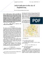 Human Comfort Indicators in The City of Baghdad-Iraq