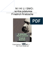 Escritos Postumos de Nietzche, El Nihilismo