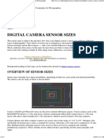 Digital Camera Sensor Sizes - How It Influences Your Photography