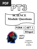 Science Module Questions: Set 1 Form 1