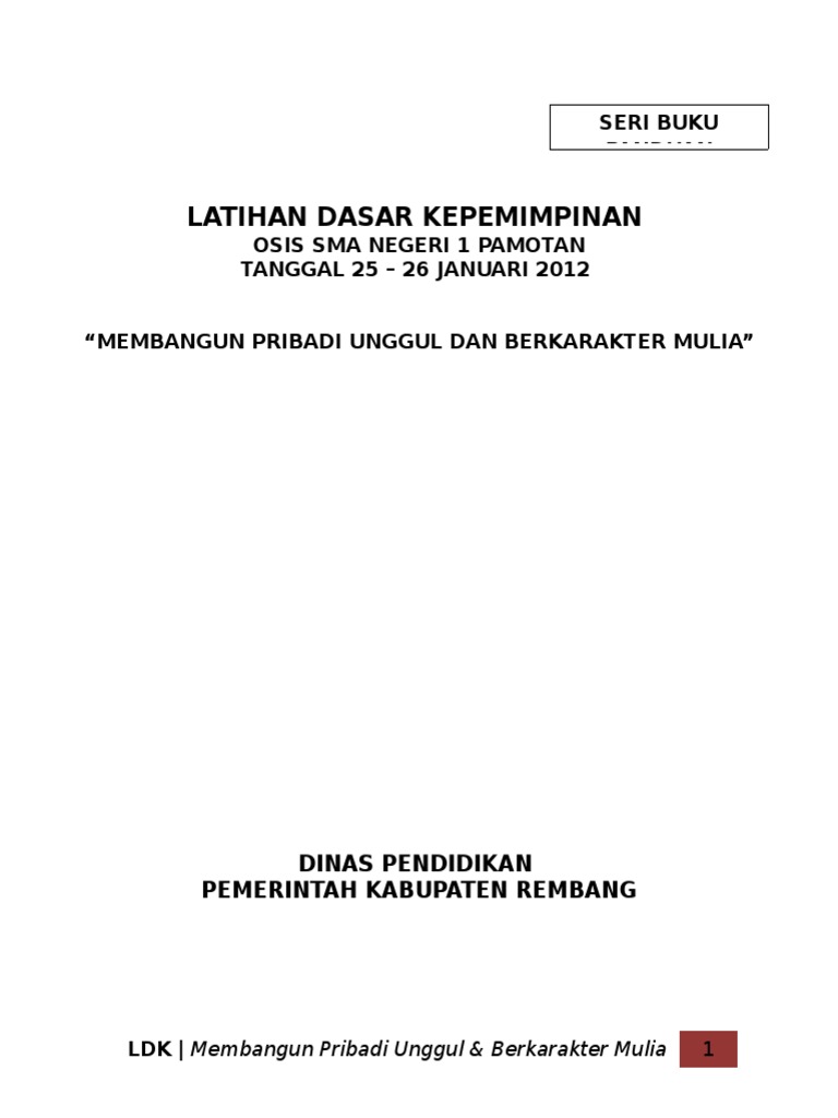 Materi Ldk Osis Sma Pdf