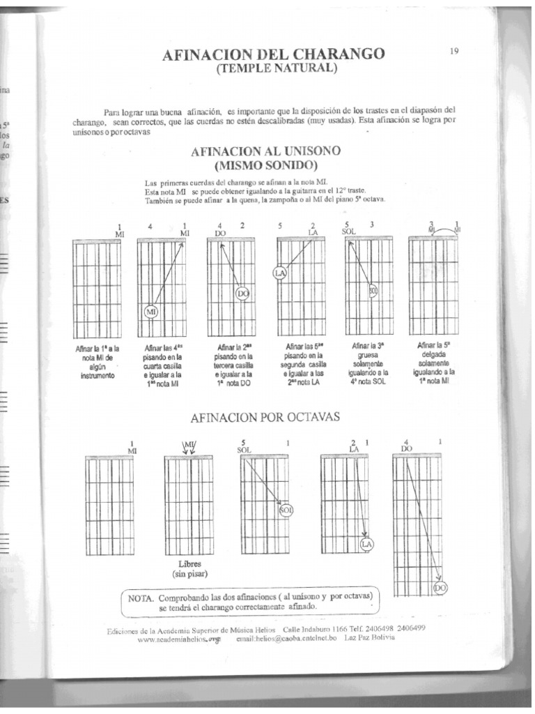 Afinacion Del Charango Pdf