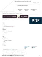 C# - Catch Vs Catch (Exception E) and Throw Vs Throw e - Stack Overflow