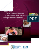 Perfil de La Salud Materno Neonatal y de La Niñez Con El Peru Con Enfoque de Curso de Vida