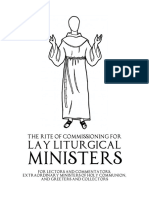 Rite of Commissioning For New Lay Liturgical Ministers (MLC, EMHC, Greeters) - Booklet