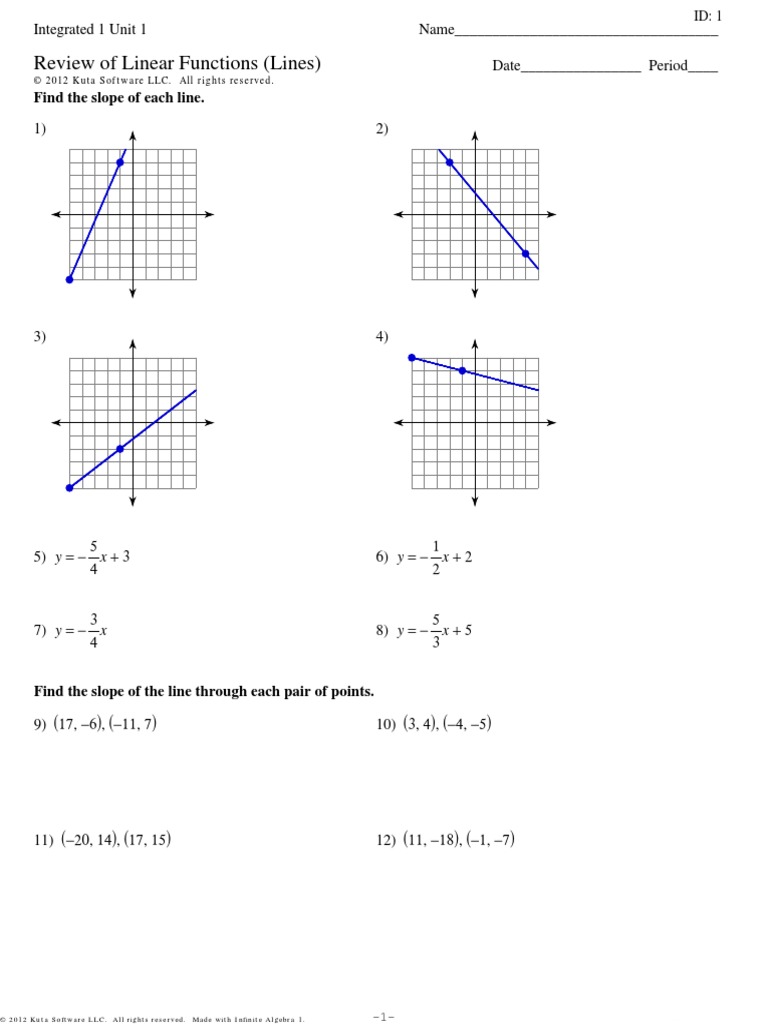how do you find the linear function