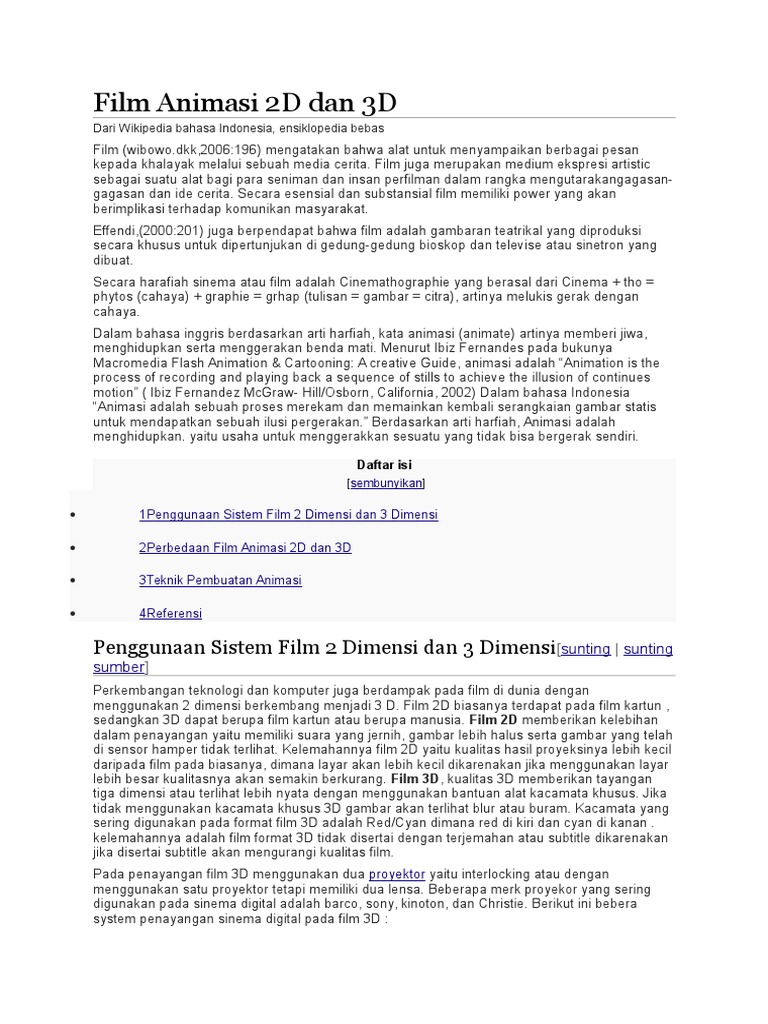 Film Animasi 2D Dan 3D