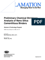 Preliminary Chemical Shrinkage Analysis of Nano Silica Cementitious Binders