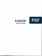 Manual Maquina de Costura Singer 242, 247, 248