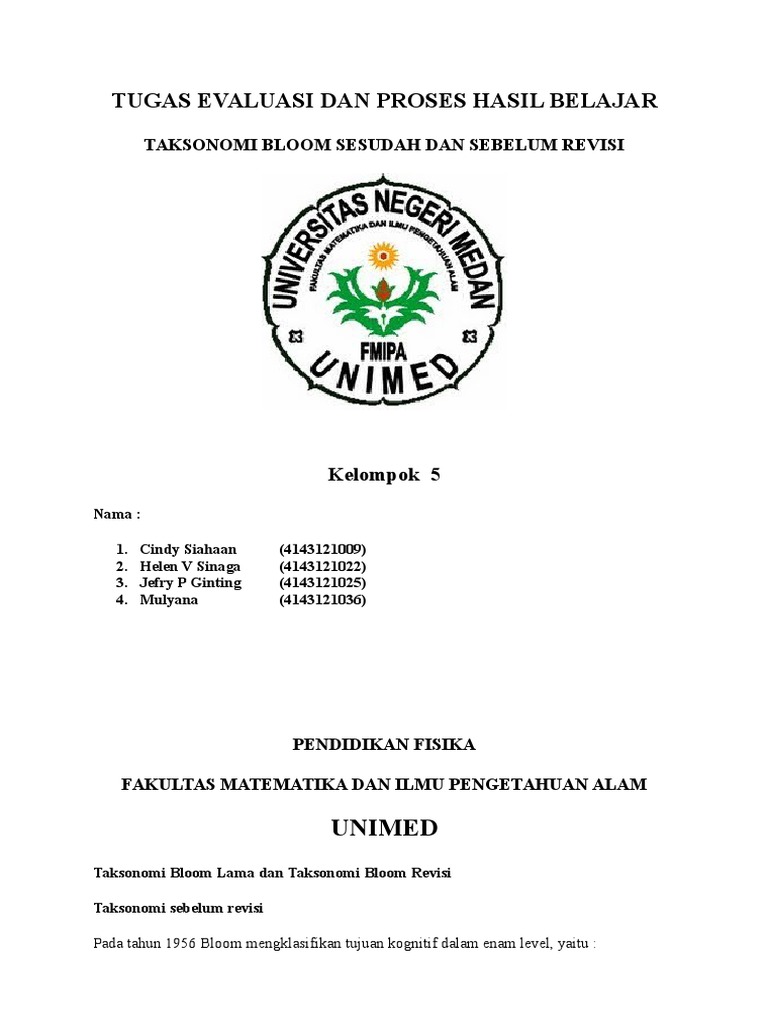 Tаkѕоnоmі Blооm Lаma Dan Tаkѕоnоmі Blооm Revisi