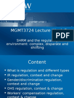 MGMT3724 Lecture Week 5 Regulatory Environment