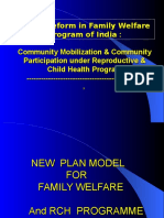 Policy Reform in Family Welfare Program of India: Community Mobilization & Community Participation Under Reproductive & Child Health Program