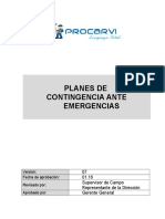 Procedimiento en Caso de Contingencia