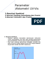 Parameter Spektrofotometri UV-Vis