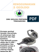 Cara Menggunakan Kompas Geologi