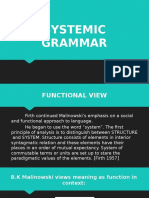 Systemic Grammar (Eng115) Powerpoint Presentation